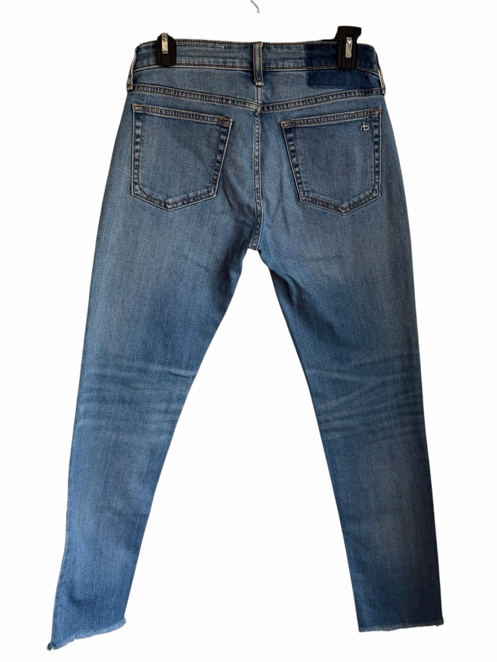 Rag & Bone Dre Low Rise Slim Boyfriend Jeans Size 24 Mick W Holes - Picture 6 of 10